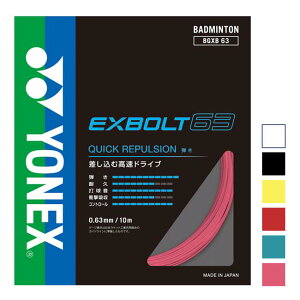 �y10��OFF�}�W�b�N�N�[�|���Ώہz�y�o�h�~���g���z�y�P���p�b�P�[�W�i�z���l�b�N�X(YONEX) EXBOLT 63 �G�N�X�{���g63 0.63mm �o�h�~���g���K�b�g BGXB63(23y4m)[����g����N�[�|���v���[���g]