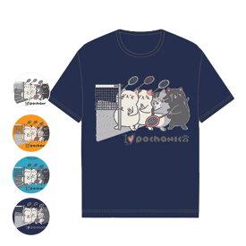 「バドミントン」「日本サイズ」ゴーセン(Gosen) 2024 SS ユニセックス POCHANECO ぽちゃ猫 BD A バド柄 半袖Tシャツ NPT59(24y4m)[次回使えるクーポンプレゼント]