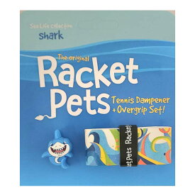 Racket Pets(ラケットペット) シーライフコレクション シャーク ダンプナー ＆ オーバーグリップテープ ドライタイプ 振動止め 海の生き物 サメ 鮫 (23y11m)[次回使えるクーポンプレゼント]