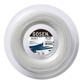 ゴーセン(Gosen) OG-SHEEP MICRO II ミクロ2 16L(1.28mm／16LGA) 220mロール 硬式テニス ナイロンモノフィラメントガット TS4132W-ホワイト(23y10m)[次回使えるクーポンプレゼント]