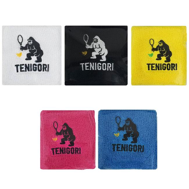 【メール便可】【即納】 TENIGORI(テニゴリ) ユニセックス 刺繍入りリストバンド 1枚入り TGWB001(20y10m)[次回使えるクーポンプレゼント]