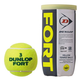 DUNLOP（ダンロップ）【FORT（フォート）[2個入]（1缶／2球）】硬式テニスボール[次回使えるクーポンプレゼント]