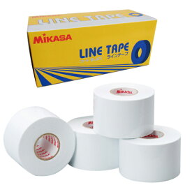 [コートきっちり！]Mikasa(ミカサ) 室内スポーツ用 ラインテープ 伸びるタイプ 5cm幅×25m 4巻入 LTV5025-W ホワイト(21y3m)[次回使えるクーポンプレゼント]