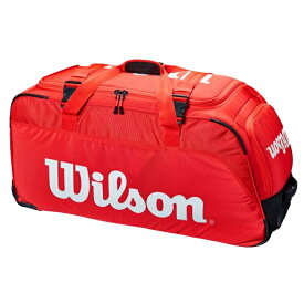 [ラケット収納可]ウィルソン(Wilson) 2021 SUPER TOUR スーパーツアー トラベルバッグ トローリーバッグ WR8012201001-レッド(21y3m)[次回使えるクーポンプレゼント]