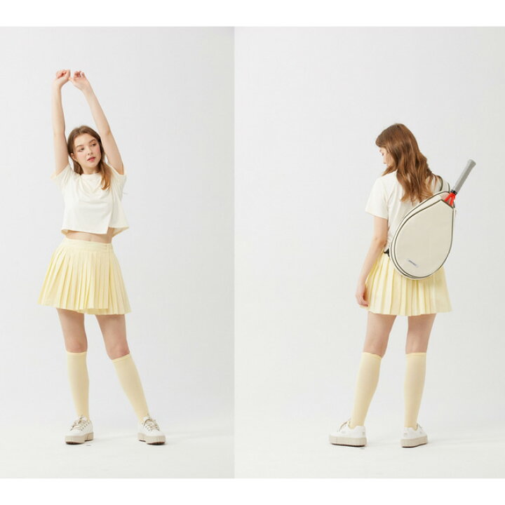 楽天市場 アジアサイズ ボールホルダー有 Loveforty ラブフォーティ レディース Pleated Skirt プリーツ スコート スカート ウェア イエロー 21y7mテニス 次回使えるクーポンプレゼント アミュゼスポーツ