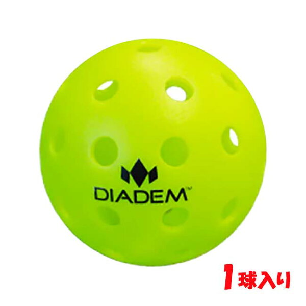 ＼3日20時-15日まで最大2000円引クーポン／【バラ1球】ダイアデム(DIADEM) プレミア 40穴 アウトドア ピックルボール 1pk トレーニングボール 練習球(24y7m)[次回使えるクーポンプレゼント]
