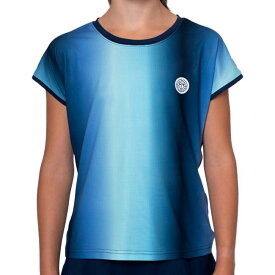 5日~11日8％OFFクーポン！BIDI BADU(ビディバドゥ) 2025 SP ジュニア(ガールズ) SPECTRUM スペクトラム キャップスリーブ ゲームシャツ G2620028-DBLBLAQ(25y2mテニス用ゲームウェア)[次回使えるクーポンプレゼント]