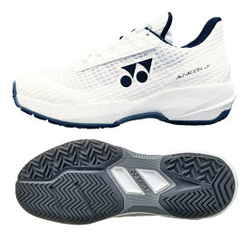 ヨネックス(YONEX) 2025 ジュニア パワークッションアドアクセルジュニアAC オールコート用テニスシューズ SHTAAJA-011ホワイト(25y3m)[次回使えるクーポンプレゼント]