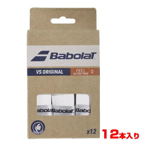 13�������~�N�[�|���I�y�h���C�^�C�v�z�y12�{����z�o�{��(Babolat) VS ORIGINAL �u�C�G�X �I���W�i�� X12 �I�[�o�[�O���b�v�e�[�v 654015-101 �z���C�g(25y6m)[����g����N�[�|���v���[���g]