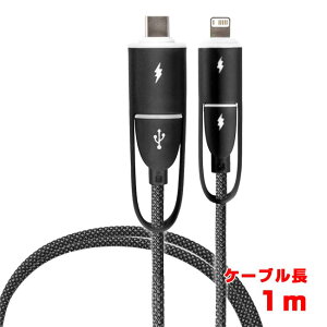 y2RlN^×2^CvŒ[qϊznbN(HAC) 4in1P[u Type-C(Type-A)×Type-c(iOSp[q) P[u1m HAC4830 ubN(25y6m)[gN[|v[g]