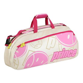 【3本収納】プリンス(Prince) 2025 PRINCE×SMILEY COM 1 COMP ワンショルダータイプ ラケットバッグ テニスバッグ 6B032654-PP ピンク(25y9m)[次回使えるクーポンプレゼント]