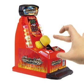 【思いっきり弾いて高得点を目指せ！】ハック(HAC) デコピンバスター 3種類のルールカード付き 一人から遊べる パンチングマシン HAC4916 レッド(25y9m)[次回使えるクーポンプレゼント]