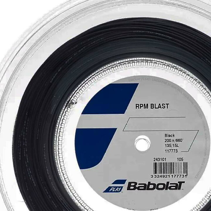 楽天市場】バボラ(Babolat) RPM Blast RPMブラスト 1.35mm 200Mロール 
