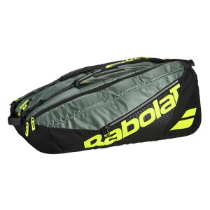 �y12�{���[�z�o�{��(Babolat) 2026 RH12 Pure Aero �s���A�A�G�� ���P�b�g�o�b�O �e�j�X�o�b�O 751238-100 M�O���[×BK×F�C�G���[(26y3m)[����g����N�[�|���v���[���g]