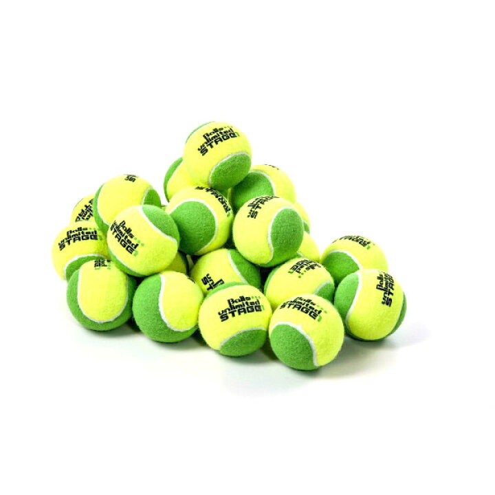 アミュゼスポーツ「60球入」ボールズアンリミテッド(Balls Unlimited) グリーンボール(ステージ1)「ツートンタイプ