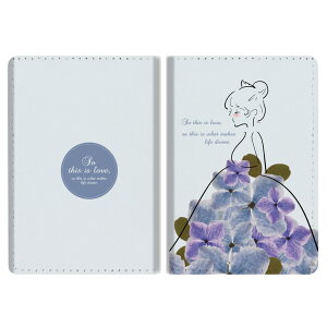 パスポートケース 二つ折り ストラップホール付き メンズ レディース おしゃれ かわいい 盗難防止 紛失防止 カード ペン ボタン カバー 軽量 皮革 ギフト プレゼント プリンセス 押し花 花柄