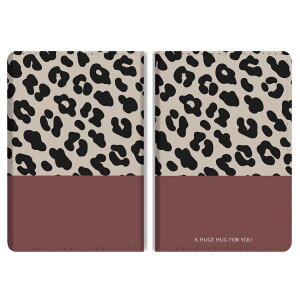 パスポートケース 二つ折り ストラップホール付き メンズ レディース おしゃれ かわいい 盗難防止 紛失防止 カード ペン ボタン カバー 軽量 皮革 ギフト プレゼント レオパード ヒョウ柄 ア