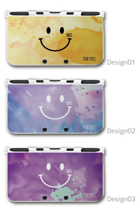 楽天市場 名入れ プレゼント New3ds Ll カバー ケース New 3dsll New 2ds Ll 3ds Ll カバー Nintendo かわいい おしゃれ 大人 子供 キッズ おもちゃ ゲーム Smile スマイル インク ペイント デザイン カラー 虹 ニコチャン 文字入れ