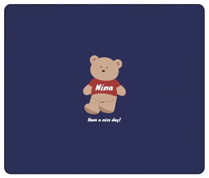 名入れ マウスパッド 可愛い おしゃれ かわいい 小さめ ゲーミング オフィス グッズ デスク周り PC パソコン 周辺機器 マウス パッド ワイヤレスマウス 有線マウス パッド ディベア イラスト