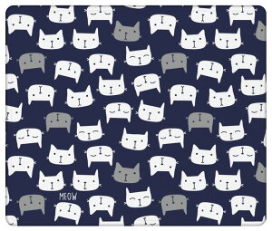 マウスパッド 可愛い おしゃれ かわいい 小さめ ゲーミング オフィス グッズ デスク周り PC パソコン 周辺機器 マウス パッド ワイヤレスマウス 有線マウス パッド 猫 ネコ イラスト 総柄