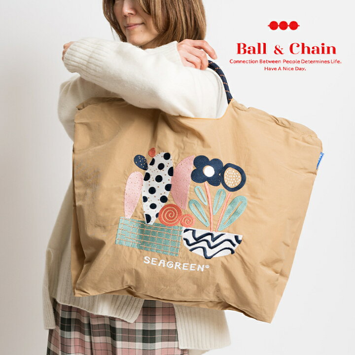 楽天市場】【Ball&Chain/ボールアンドチェーン】 SEAGREEN シーグリーン 刺繍 エコバッグ Lサイズ Ball&Chain 正規販売店 BC刺繍ショッピング ECOBAG BLUE LABEL ショッピングバッグ BAG トートバッグ ショルダーバッグ : Okan's Goods 楽天市場店