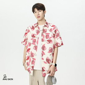 【楽天スーパーSALE】半袖シャツ メンズ 夏 接触冷感 速乾 総柄 アロハシャツ 涼しい 開襟シャツ プリントシャツ 上着 ゆったり ス ストリート系