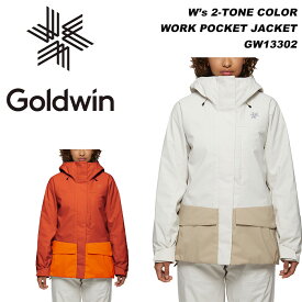 GOLDWIN GW13302 W's 2-tone Color Work Pocket Jacket 23-24モデル ゴールドウィン スキーウェア　レディース ジャケット(2024)