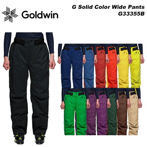 GOLDWIN G33355B G Solid Color Wide Pants 23-24f S[hEB XL[EFA pc(2024)