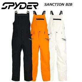 SPYDER スパイダー スノーウェア SANCTION SHELL BIB PANT パンツ 22-23 モデル (2023) スキーウェア スノーボード