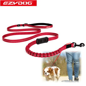 オーストラリア EZYDOG社 イージードッグ 犬用(ドッグ)アウトドア ショック吸収リード 「ゼロショックライト120cm」 | 平紐型 ウェットスーツ素材