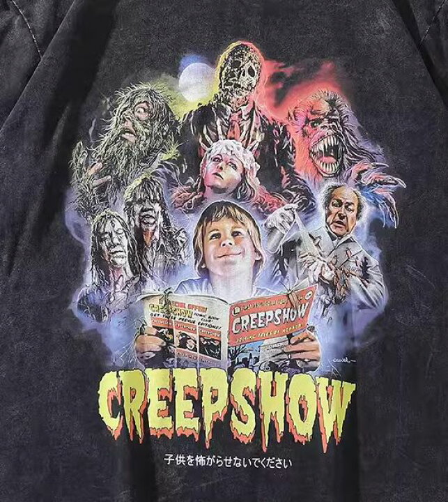 楽天市場】メンズ レディース半袖Tシャツ映画 アートTシャツCreep show 