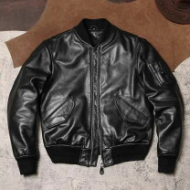 SCHORLレザージャケットショールゴートスキン山羊革ブラウン茶42ライダース