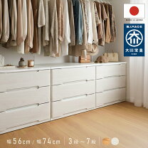 楽天市場】日本製チェスト スライドレール ホワイト 大川家具の通販