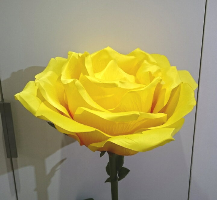 楽天市場】ビッグローズ（大） イエロー 【薔薇雑貨 ローズ雑貨 造花 