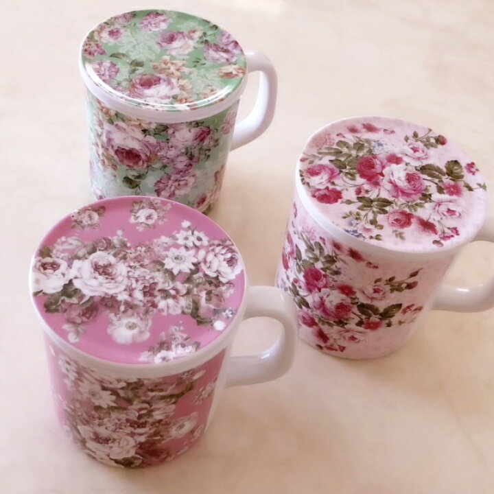 楽天市場 メラミン蓋付きマグカップ 薔薇雑貨 ローズ雑貨 キッチン雑貨 メラミン樹脂 コップ 耐熱食器 アンロゼ 楽天市場店
