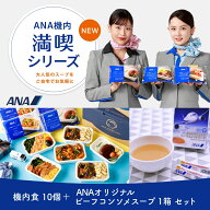 ANA 機内食 【ANA機内満喫シリーズ】機内食10個＋ANAオリジナルビーフコンソメスープセット冷凍弁当 お弁…