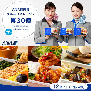 ANA 機内食 ANA's Sky Kitchen おうちで旅気分!!ANA国際線エコノミークラス機内食 ブルーリストランテ 第30便 12個入り 冷凍弁当 お弁当 お取り寄せグルメ 温めるだけ 時短 洋食 和食 ana 機内食 冷