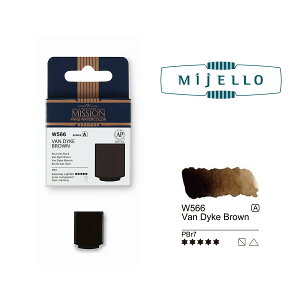 �o���_�C�N�u���E�� (Van Dyke Brown) �Ō`�p�� �~�b�V�����S�[���h�N���X�i�������ʊG��j �~�W�F��