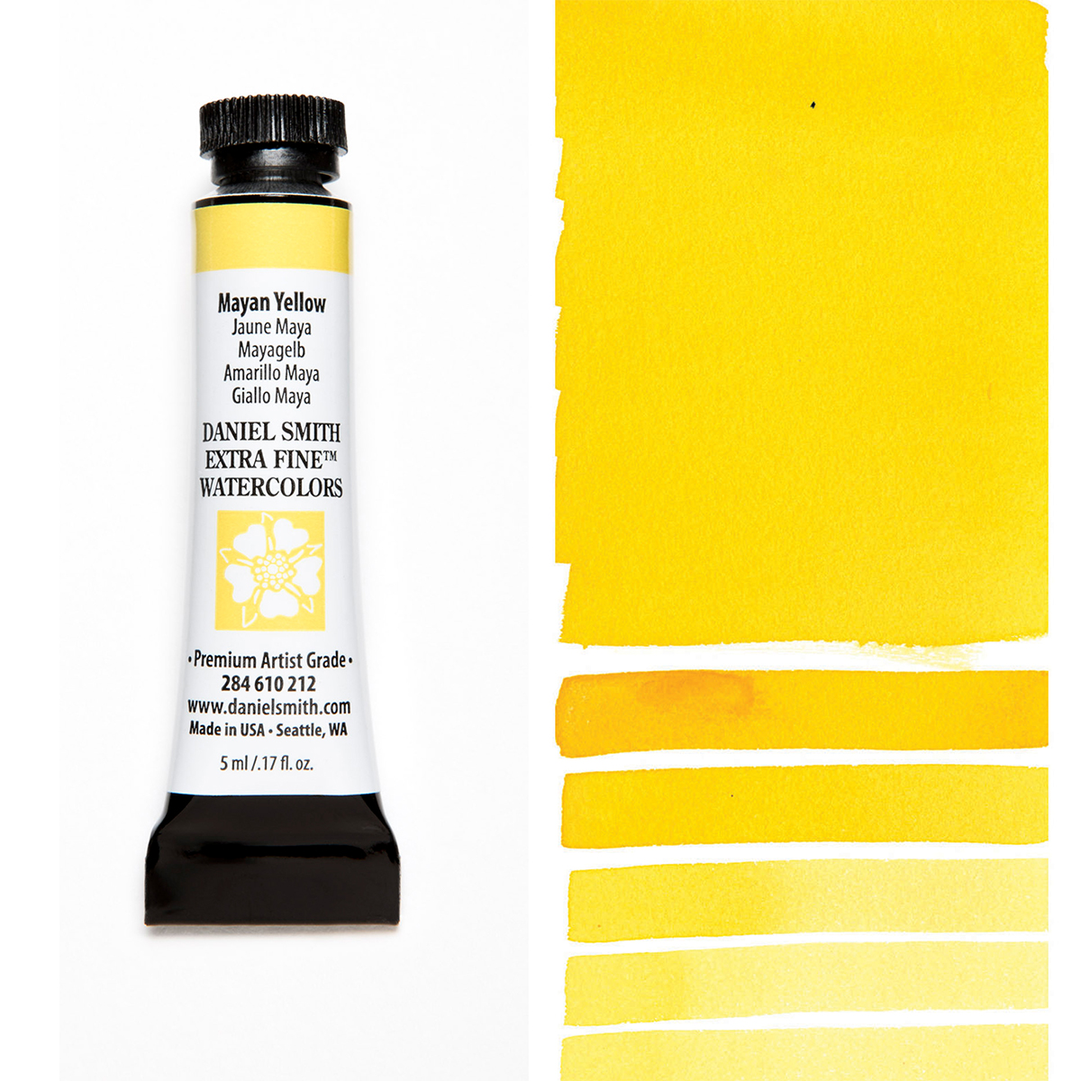 DANIEL SMITH マヤイエロー Mayan Yellow 5mlチューブ 水彩絵具 期間限定特別価格 ダニエル セール特別価格 スミス