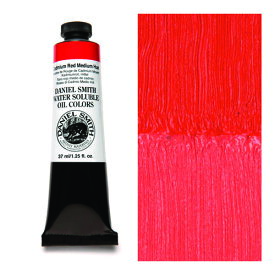 カドミウムレッドミディアムヒュー (Cadmium Red Medium Hue) 37mlチューブ 水溶性油絵具 ダニエル・スミス ダニエルスミス