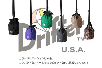 最大2,000円OFFクーポン配布中★Drifterドリフタードローストリングポーチショルダーバッグ巾着2way手提げ肩掛けDRAWSTRINGPOUCHDFV1200