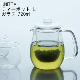 ティーポット ガラス 茶こし付き 720ml ユニティ [耐熱ガラス 北欧 急須 紅茶 お茶 緑茶 ティーサーバー ガラスティーポット 卓上 おしゃれ 誕生日 母の日 ギフト UNITEA]