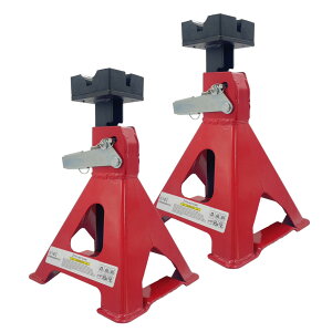 ★ポイント5倍 マラソンセール★ジャッキスタンド 2台セット 最低位285mm 最高位435mm 6段階 調節可能 Jack Stand 低床 ラチェット式 プ ジャッキダウン リジッドラック タイヤ交換 オイル交換 ジ