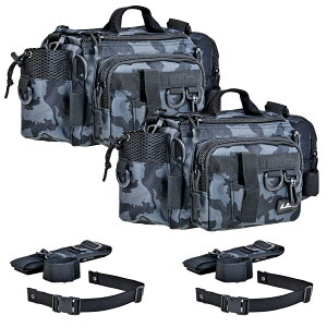 ★ポイント5倍 マラソンセール★【ランキング受賞!】 フィッシングバック 釣り バッグ タックルバッグ 1000D 4way 大容量 多機能 ショルダーバッグ ウエストバッグ 手持ち ロッドベルト 釣り