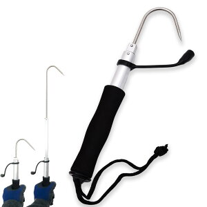 ★ポイント5倍 マラソンセール★ギャフ 伸縮式 28〜60cm テレスコ仕様 釣り用ギャフ 釣り具 フック 軽量 ステンレス 釣りギャフ 釣り具 海釣り 川釣り 船釣り 磯釣り