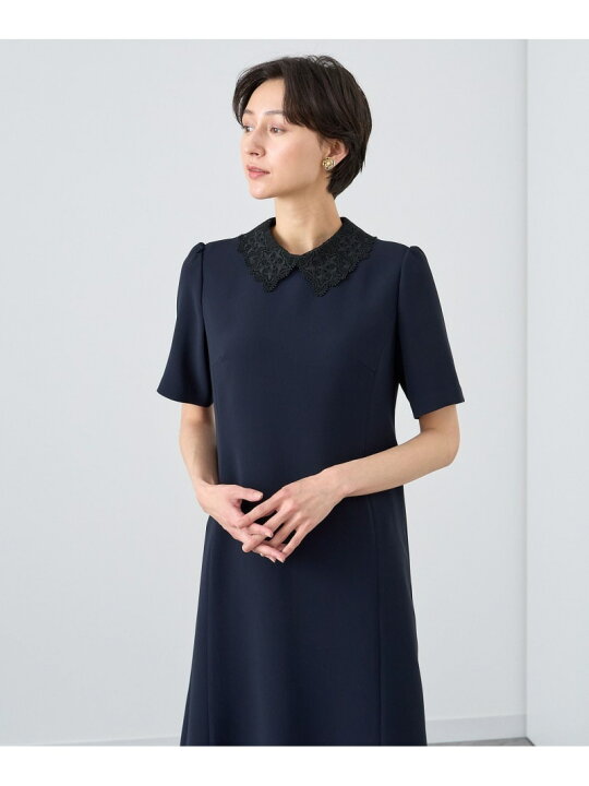 楽天市場】【SALE／40%OFF】ストレッチクロス衿付きワンピース ANAYI  