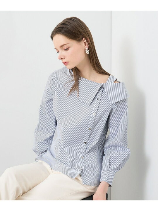 楽天市場】【SALE／50%OFF】ストレッチブロードアシメ ブラウス ANAYI 