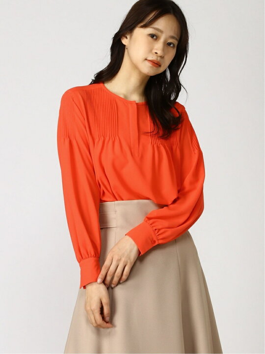 楽天市場】【SALE／70%OFF】ジョーゼットピンタックブラウス ANAYI 