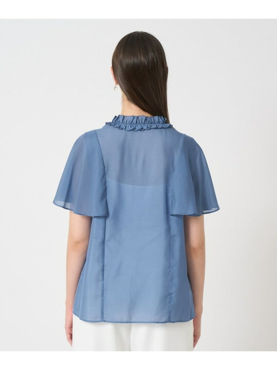 楽天市場】【SALE／40%OFF】スパンローンフリルネックブラウス ANAYI 