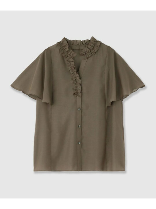 楽天市場】【SALE／40%OFF】スパンローンフリルネックブラウス ANAYI 